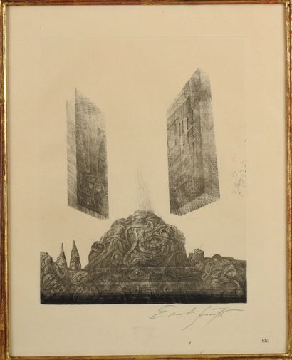 null Ernst Fuchs (1930-2015)

The Gates of Gaza, 1967

Etching, signed lower right

From...