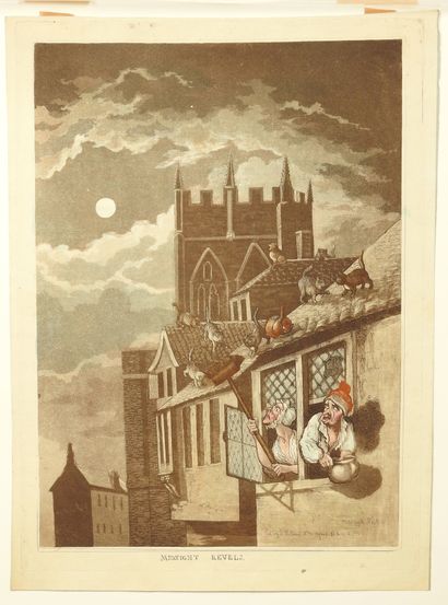 null Richard NEWTON (c.1777 - 1798)

Midnight Revels.

Etching and aquatint with...