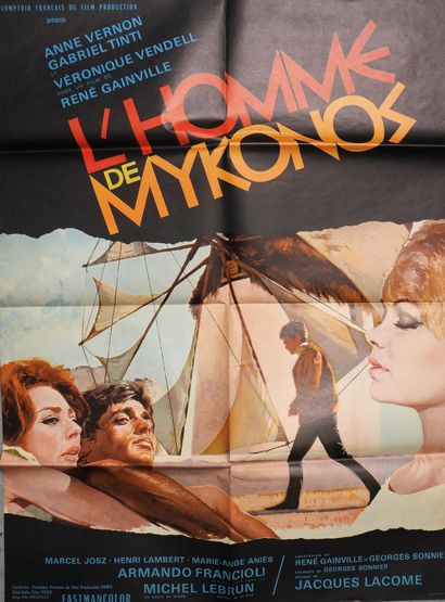 null Lot de 4 affiches de cinéma (années 1960-70) : 

- "L'HONORABLE GRIFFIN" (1967)...