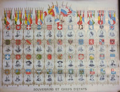 null Politics/Royalty. Canvas poster : Sovereigns and Heads of State, offered by...