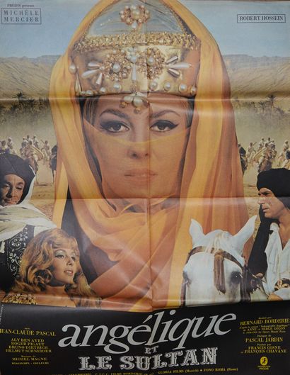 null Lot de 4 affiches de cinéma (années 1960-70) : 

- "ANGELIQUE ET LE SULTAN"...