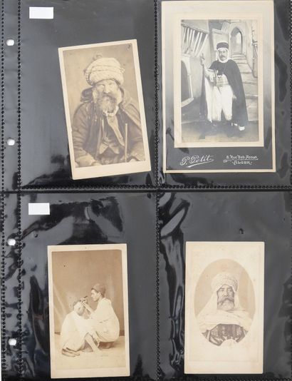 null Photography. Set of about thirty cartes de visites. Circa 1860-1890. Mainly...