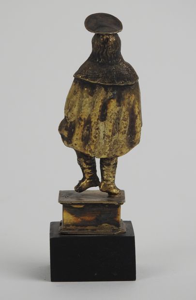 null 
Allemagne, XVIème siècle
Saint Roch
Statuette en bronze doré
H 10 cm sans le...