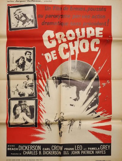 null Lot of 4 movie posters (1960-70): 

- "LA FILLE DE LA RIZIERE" (1955) by Raffaello...