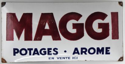 null MAGGI, Soups, aromas

Rectangular enamelled plate 

24,5 x 50 cm. Condition...