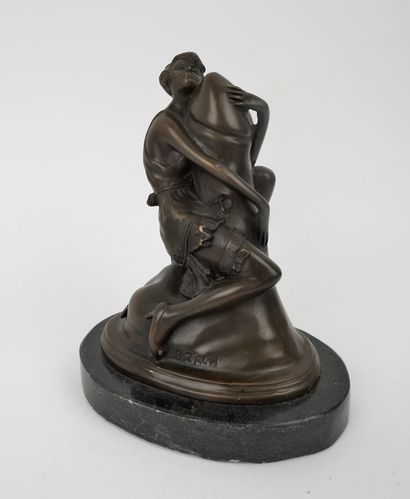 null Bruno Zach (1891-1935)

Erotic statuette in bronze, signed on the base

H 17...