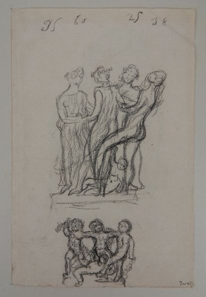 null Aristide MAILLOL (Banyuls-sur-Mer, 1861 - Perpignan, 1944)

Studies for two...