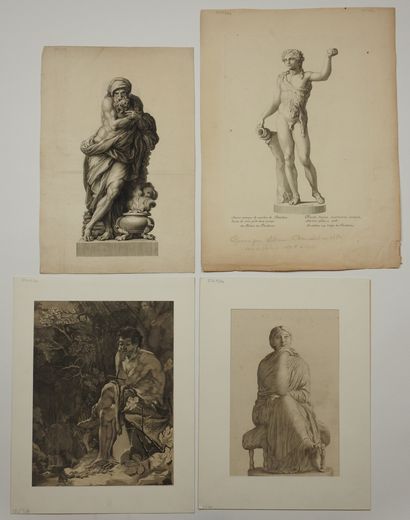 null Claude MELLAN (1598 - 1688)

Plates of Statues: Bacchus, Venus, running huntress,...