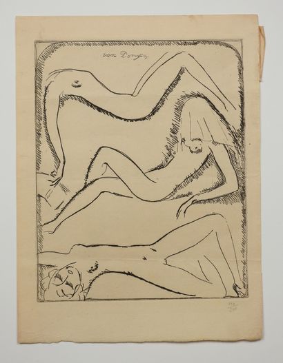 null Kees VAN DONGEN (1877-1968)

Trois femmes nues.

Eau-forte sur Japon, planche...