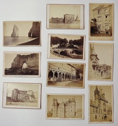 null Photography. Set of about twenty cartes de visite, albumin prints and silver...