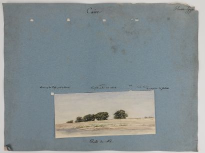 null Ecole française du XIX° siècle

Ensemble de 3 paysages sur le thème de l'Egypte...