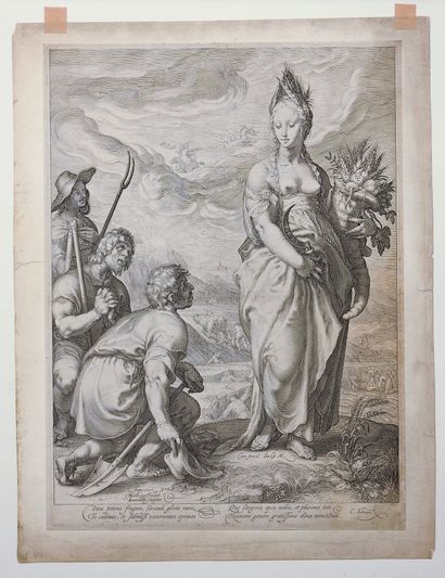 Jan SAENREDAM (1565 - 1607)

Homage to Ceres.

Engraved...