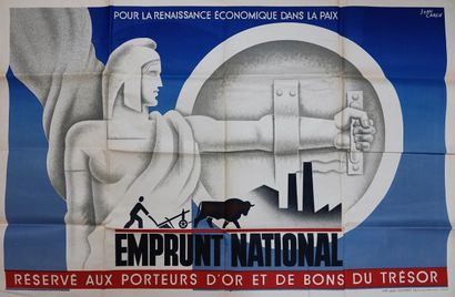 null Emprunt National, For the economic rebirth in peace

Lithographic poster without...