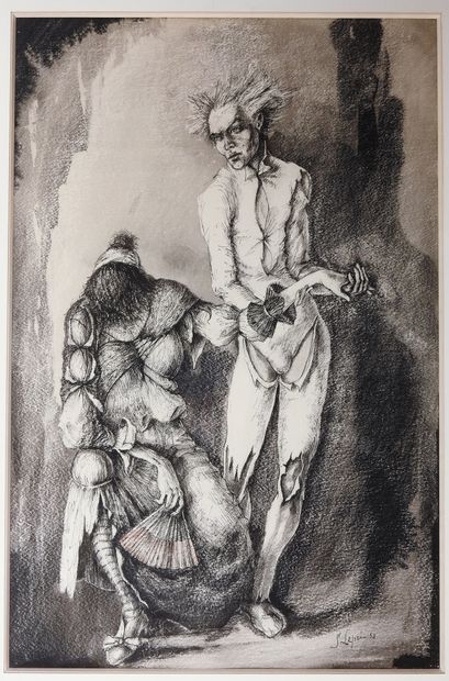 null Stanislas Lepri (1905-1980)

The couple of acrobats, 1953

Ink and ink wash...