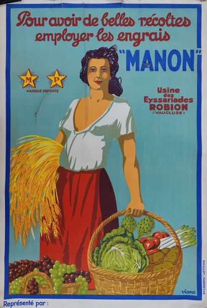 null MANON, To have beautiful harvests use fertilizers

Lithographic poster without...