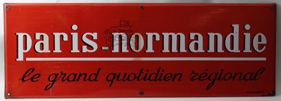null PARIS-NORMANDIE, The great regional daily newspaper

Rectangular enamelled plate...