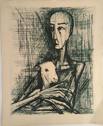 null Bernard Buffet (1928-1999)

"Man with a lamb

Print on vellum

46 x 38 cm (slight...