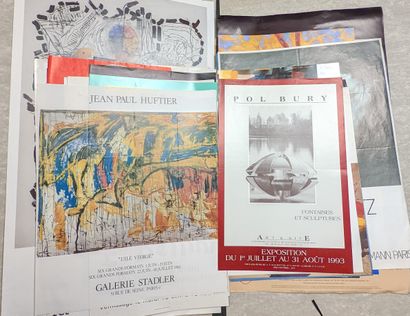 null 
Lot d’affiches d’expositions et divers dont Riopelle, Turner, Keith Haring,...