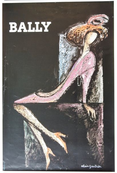 null Chaussures/Bailly/Gauthier. Affiche originale : "la femme escarpin" Bailly,...