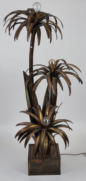 null 
PH. BARBIER, MAISON JANSEN




FLOOR LAMP "WITH THREE PALM TREES", 1970 




Three...