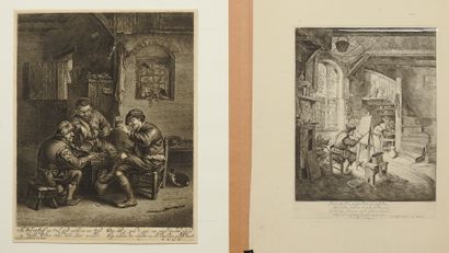Adriaen VAN OSTADE (1610-1685)

The Painter.

Drypoint,...