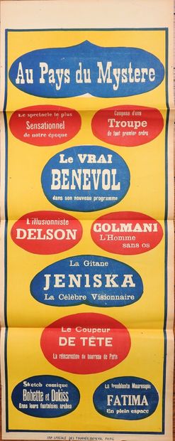 null BENEVOL (Francesco Luigi Maria BENEVOLO 1865-1939).

Affiche de texte de Benevol...