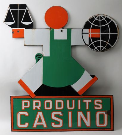 null CASINO, Casino products

Enamelled plate in cut-out

Illustrated after Cassandre

Emaillerie...
