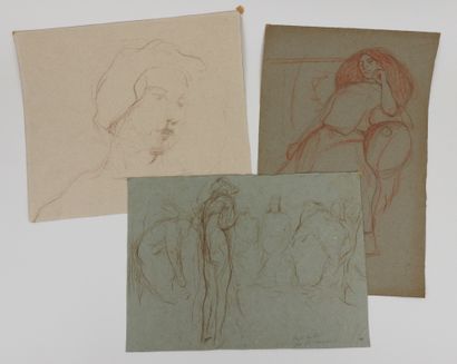 null Benjamin Vautier II (1895-1974), after

Set of six nude studies 

Pastel and/or...