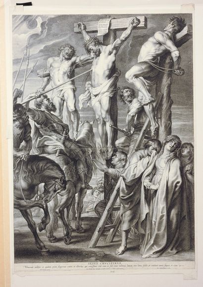 null Pierre – Paul RUBENS (1577 – 1640) d'après

Le Christ en croix entre les deux...