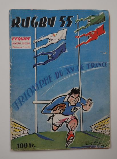 null Rugby / Cahier de L'Equipe / Spécial. Numéro Spécial "Rugby 1955, triomphe du...