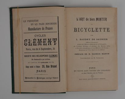 null Cycling / Baudry de Saunier / Genilloud; Fundamental book, well bound, without...