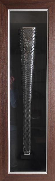 null 
Olympic Games. 2012, London. Official triangular torch of the paralympic games...