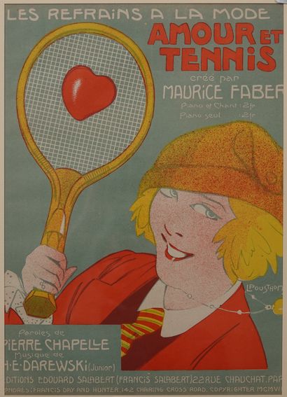null Tennis / Large format. Large format, signed L. Pousthomis : Fashionable refrains,...