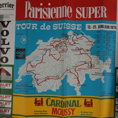 null Cyclisme / Longo / Tour / Enfer / Open / Suisse. Ensemble de 6 affiches, non...