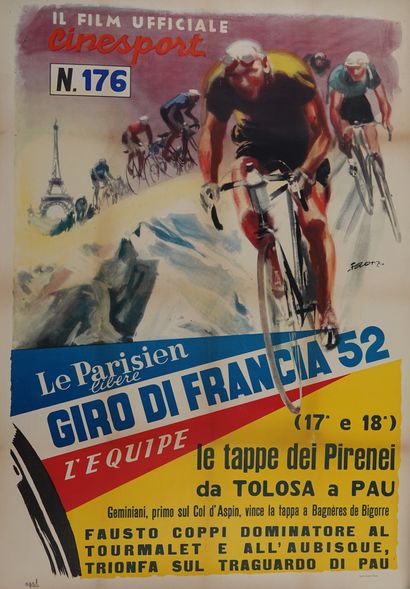 null Cyclisme / Coppi / Tour 1952 / Film officiel / Gem. Autour des années 50, le...
