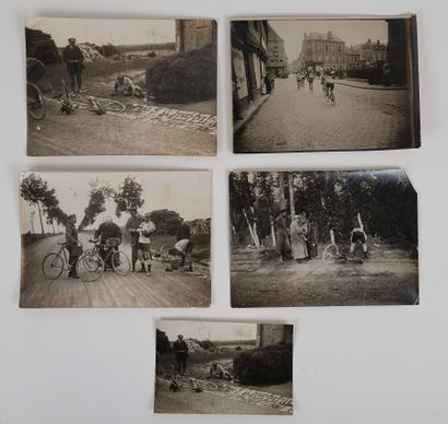 null Cyclisme / Tour 1908, 1909 / Desgrange / Passerieu / A / Pottier / Dupont /...