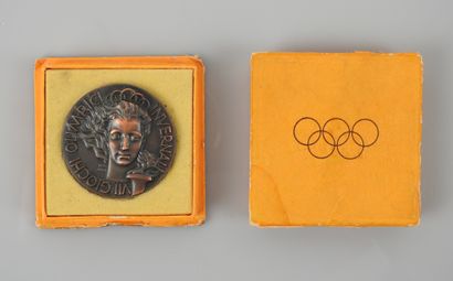 null Winter Olympics / Cortina D'Ampezzo official medal of participant in its original...