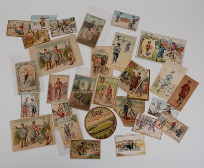 null Cycling / Chromos. 

Set of about twenty superb chromos or camembert labels...