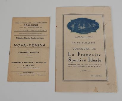 null Sport féminin / Omnisport / Concours de la Française Sportive Idéale / 1921...