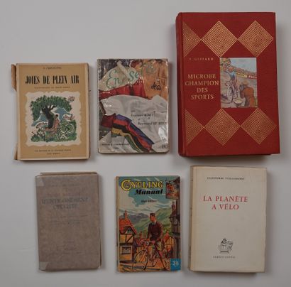null Cycling. Technical literature or not. Set of six books: a) Joies de plein air...