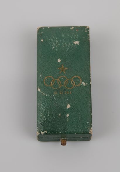 null Olympic Games / summer, Rome, 1960 / Pin. In its small green rectangular box...