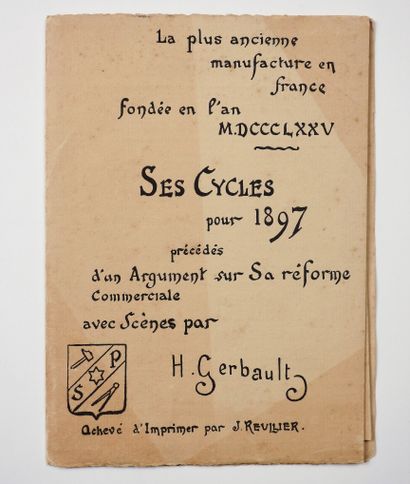 Cyclisme. Exceptionnel catalogue de 1897...
