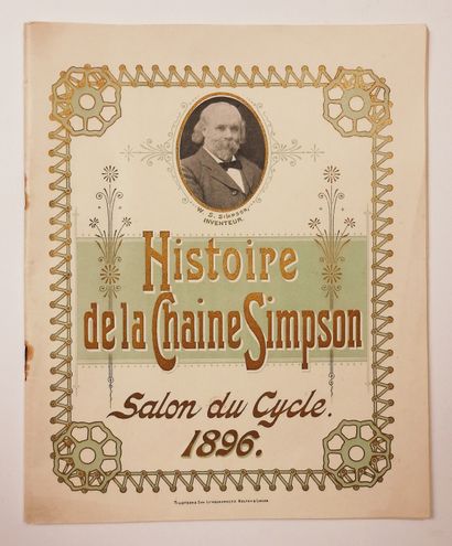 null Cyclisme / Chaîne Simpson. Exceptionnel catalogue pour le Salon du Cycle 1896,...