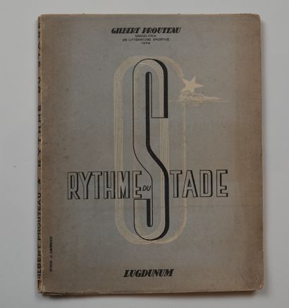 null JO. Londres 1948. Concours d'Art. Prouteau. Livre : "Rythmes du stade" de Gilbert...
