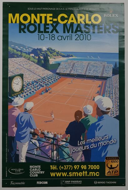 null Tennis / Monte Carlo / Poster. Affiche originale de l'édition 2010 du Monte-Carlo...
