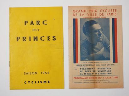 null Cycling / Track. Two programs: a) GP de la ville de Paris, in Vincennes, 1950,...