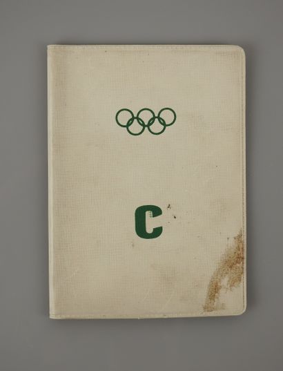 null Jeux olympiques d'hiver / Cortina 1956. Passeport olympique d'un secrétaire...