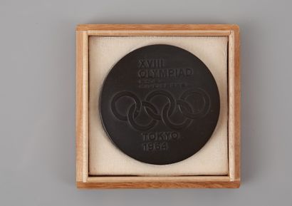 null Summer Olympic Games / Tokyo 1964. Medal of participant in bronze in its original...