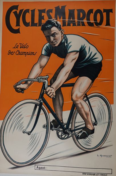 null Cyclisme / Marcot / 6 JOURS / NANCY / Husson / Lorraine / Vosges. Superbe affiche...
