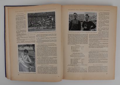 null Olympic Games, summer, winter / Berlin-Garmisch 1936. Two volumes of blue cloth...